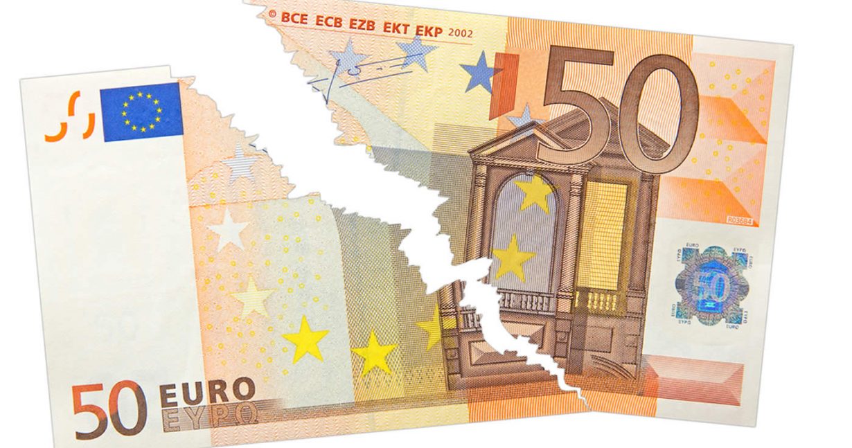 billet de 50€ déchiré