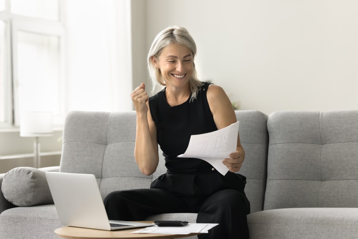 retraité heureuse